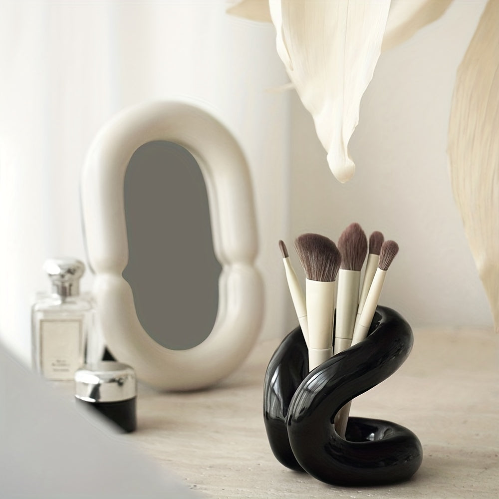 Ceramic Makeup Brush Holder Toothbrush Stand