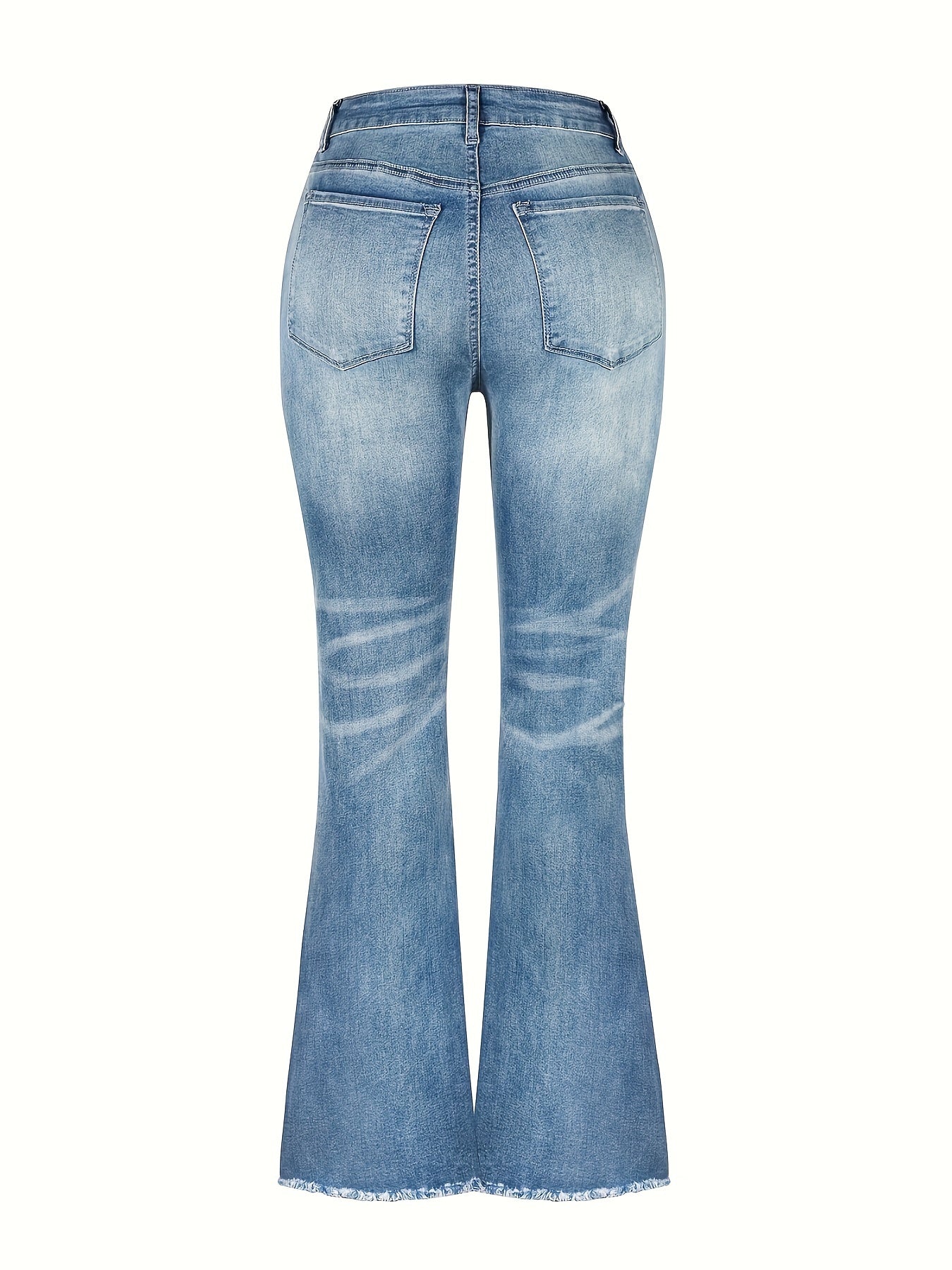 High Rise Flared Leg Jeans