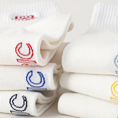6 Pairs Letter Print Sports Short Socks Women's Stockings