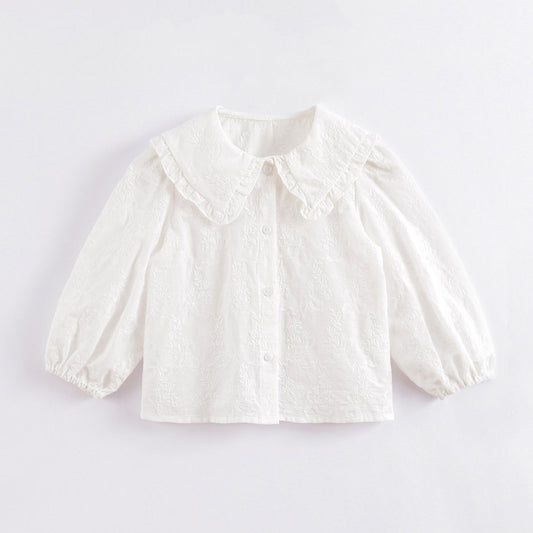 MARC&JANIE Girls Cotton Casual Button Down Blouse