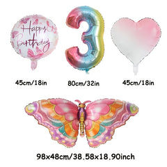 Colorful Butterfly Theme Balloons for Celebrations