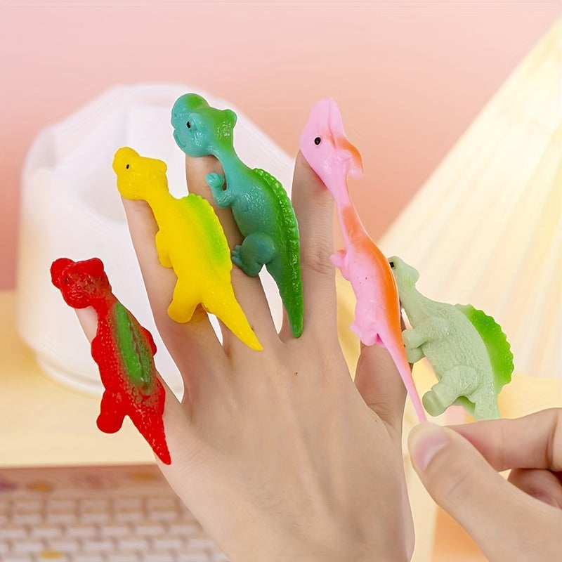 Dinosaur Catapult Finger Dart Toy, Decompression Soft Glue