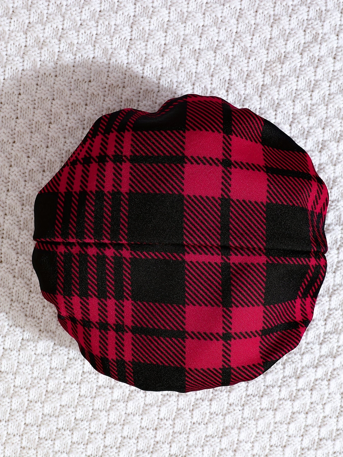 Girls 2pcs Plaid Dress Hat Set Autumn Winter