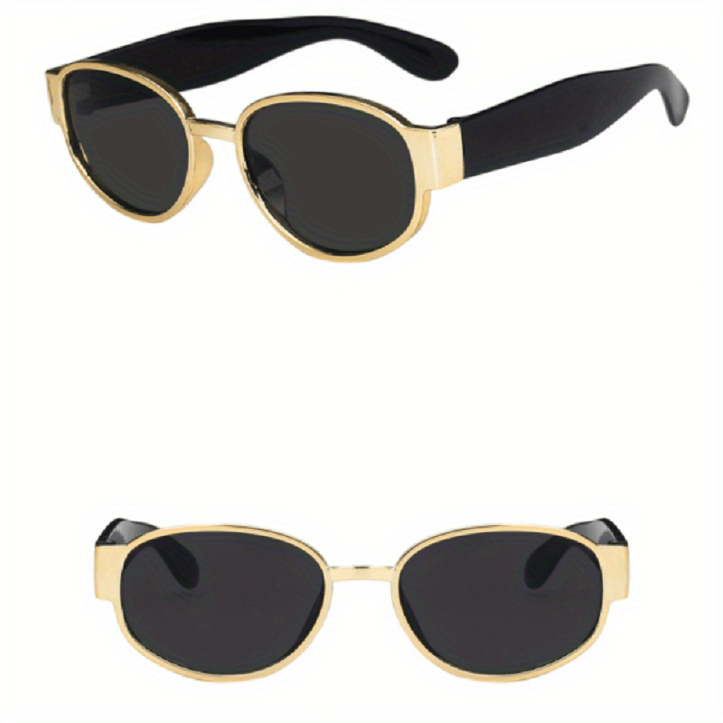 Men's Oval Polarized Sunglasses Vintage Retro Eyewear
