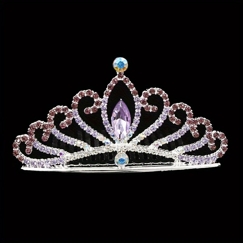 Rhinestones Bridal Headdress Princess Crown Hair Accessories