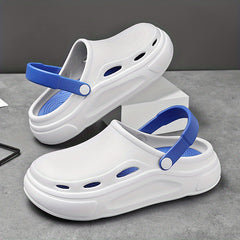 Men's Platform Clogs Hollow Out Garden Shoes
