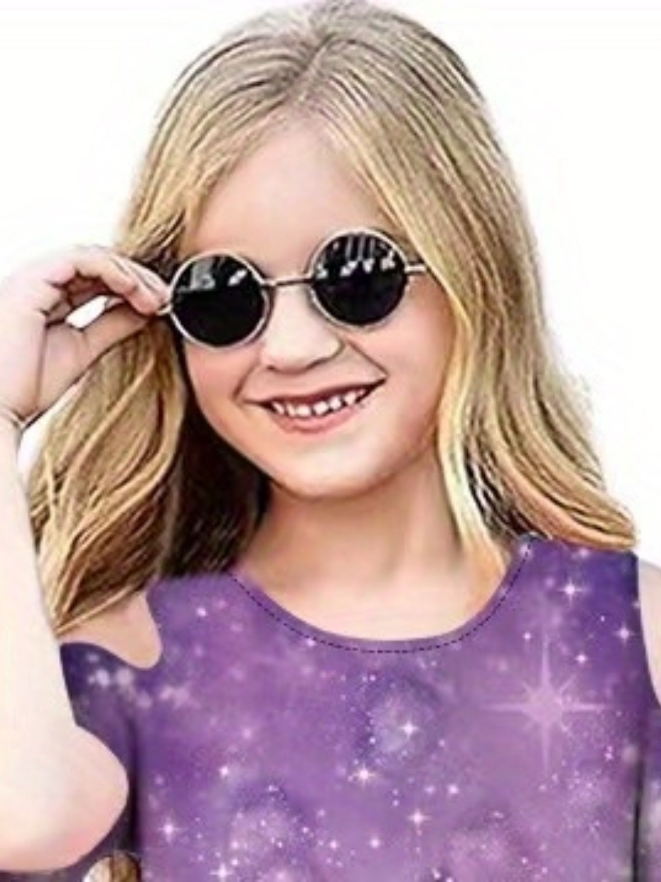 Summer Girls Fancy Horse Cartoon 3D Print Dresses Kids Party Princess Dress