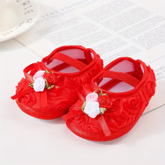 JIAGEYA Flower Ballet Shoes Baby Girls Lightweight Soft Sole
