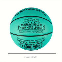 Personalised Basketball To My Daughter I Love You to the Moon and Back
