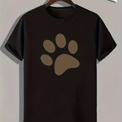 Paw Print Pattern Men's Sports T-shirt