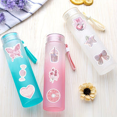 63pcs Pink Funny Stickers for Kids Girls Teens Adults Waterproof Vinyl Stickers