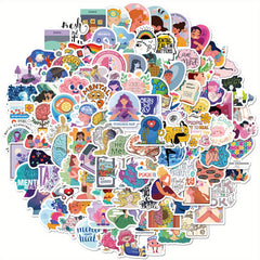 100pcs Mental Health Stickers Inspirational Psychology Stickers For Adults Teens
