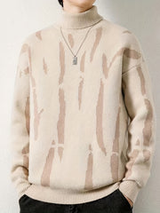 Men's Stretch Thermal Turtleneck Sweater - Stay Warm And Stylish