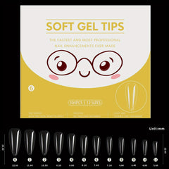 504 pcs Soft Gel Nails Tips for Long Lasting Natural Looking Nails