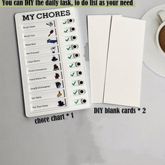 Chore Table Memo List Board Daily To Do List Plan Checklist Adult Chore Table