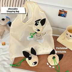 5pcs Reusable Grocery Bags Foldable Tote Bag Nylon Shopping Large Capacity