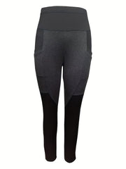 Solid High Waist Leggings Long Length Workout Leggings