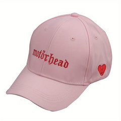 Gothic Letter Embroidery Baseball Cap Breathable Dad Hat Adjustable