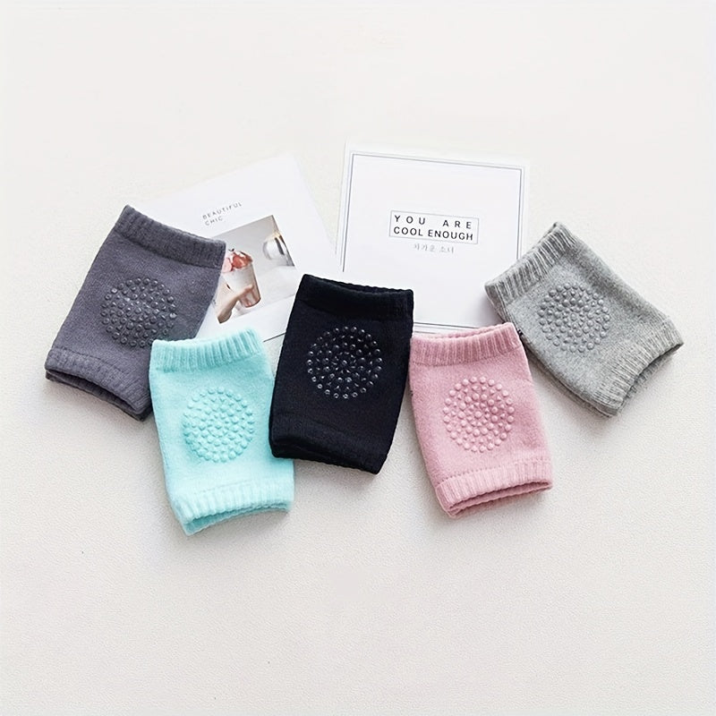 5Pairs Baby Crawling Non slip Knee Pads Unisex Baby Protection Knee Pads