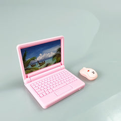 2pcs Mini ABS Plastic Computer Mouse & Laptop Accessories Pink