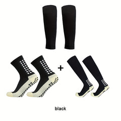 3 Pairs Soccer Grip Socks Football Socks Set for Competition & Training