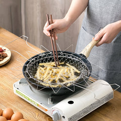 Stainless Steel Foldable Fried Basket Multifunctional Kitchen Gadget