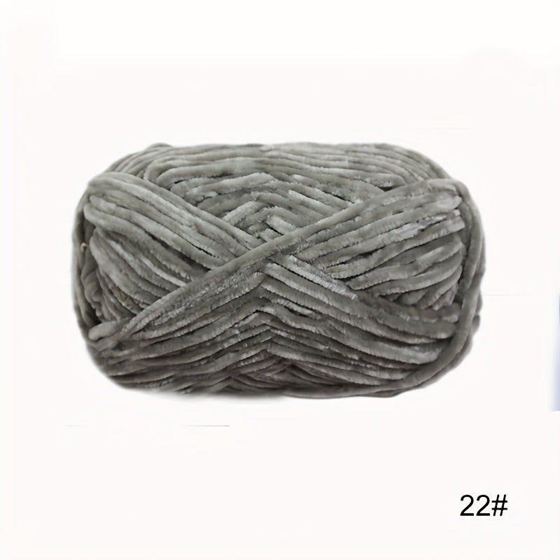 3pcs Chenille Yarn for Knitting Crochet DIY Doll Hat 50g pc