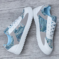 Men's Graphic Skate Shoes Lace-up Sneakers