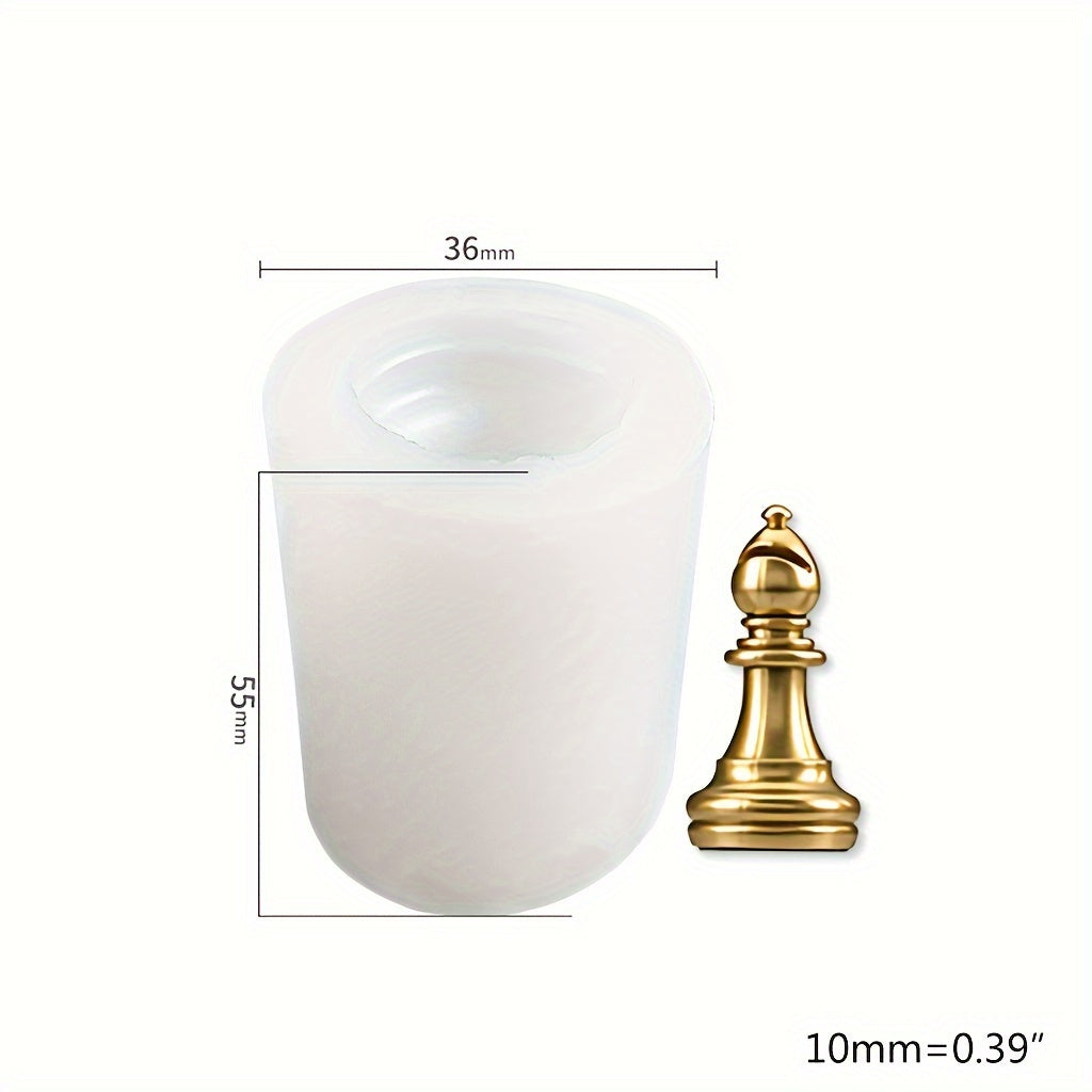 Chess Game Epoxy Resin Mold International Chess Piece Pendant Silicone Mould
