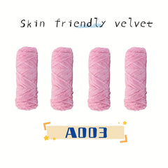 4pc Velvet Yarn for Hand Knitting Crocheting Violent Bear Doll 100g pc