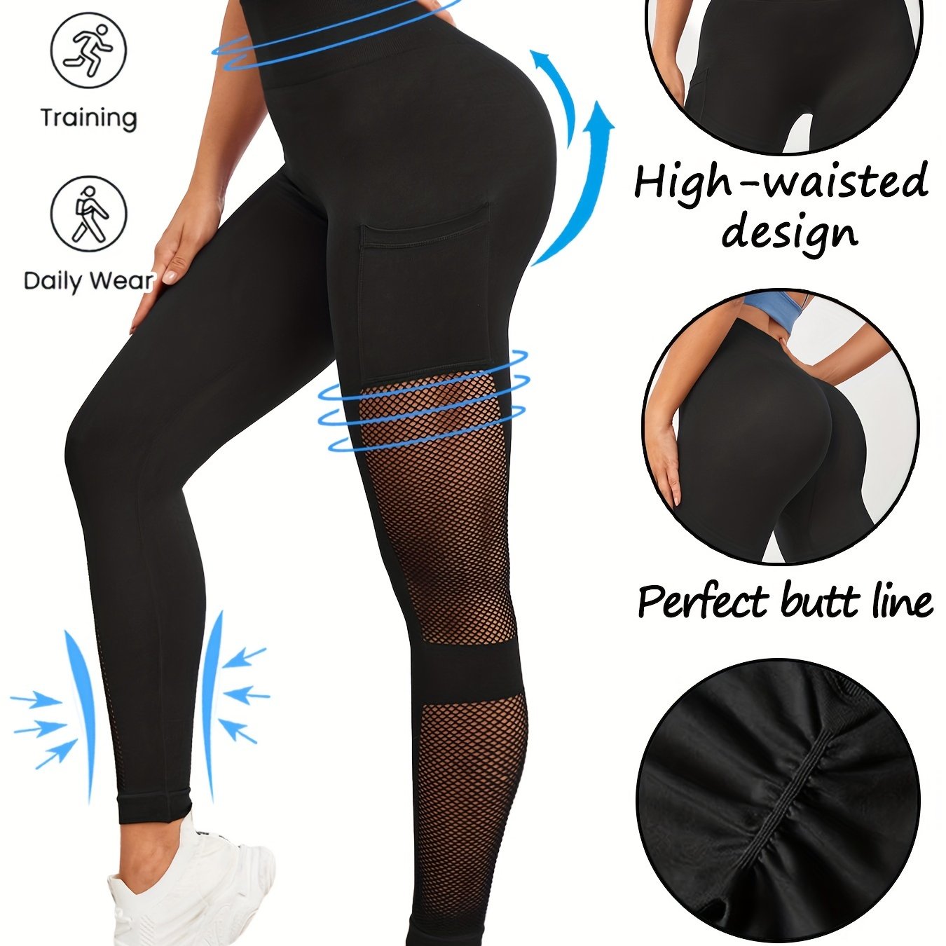 Hollow Breathable Yoga Pants Stretch Leggings