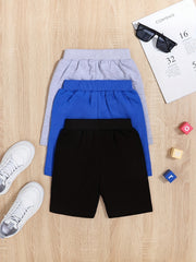 3pcs Boys Comfortable Creative Shorts for Summer