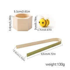 Wooden Beehive Toy Safe Beech Wood & Bamboo Construction