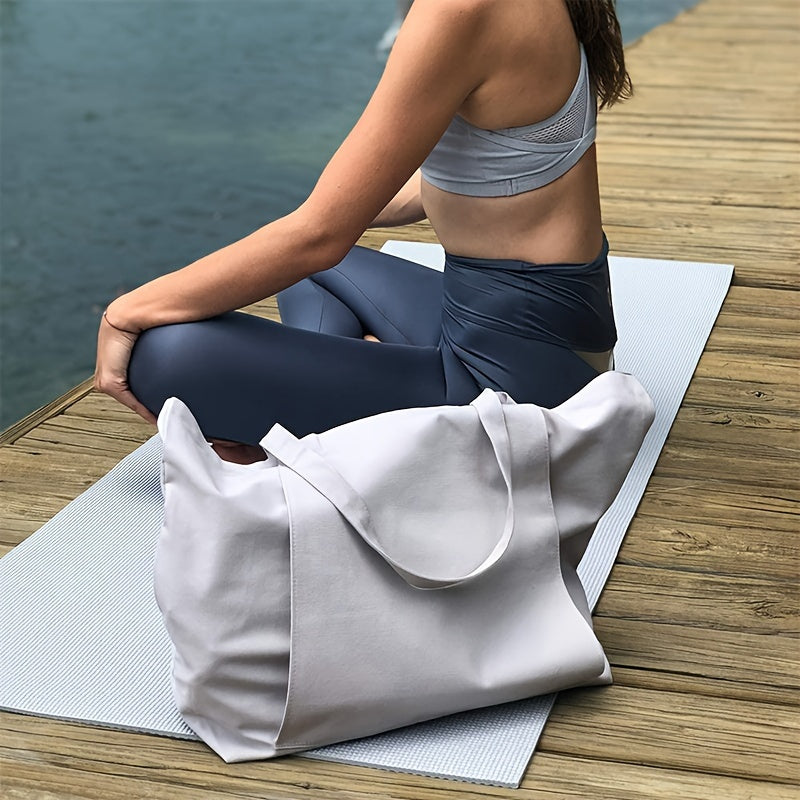 Portable Canvas Yoga Mat Storage Bag for Outdoor Exercise