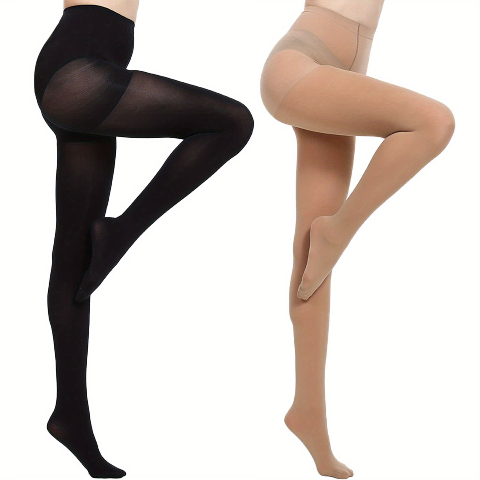 Opaque Tights High Waist Slim Footed Pantyhose Women's Stockings