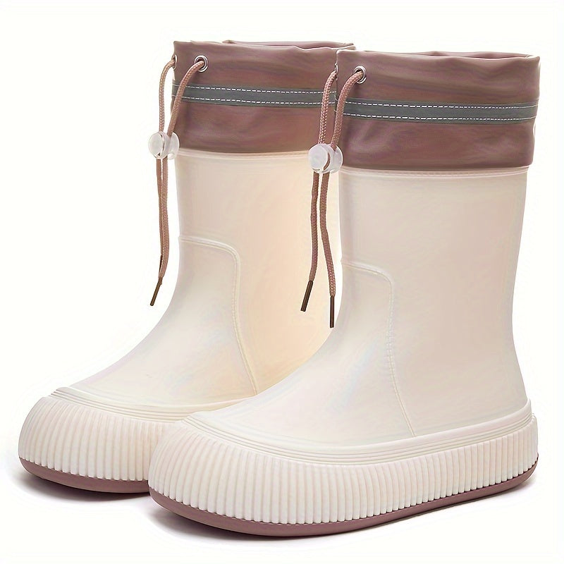 Fashionable Bundle Mouth Rain Boots Women's Short Rain Boots