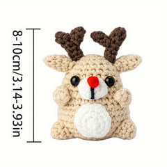 Crochet Material Package Set DIY Crochet Wool Animal English Instructions