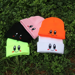 Big Eye Embroidered Cartoon Beanie Hat