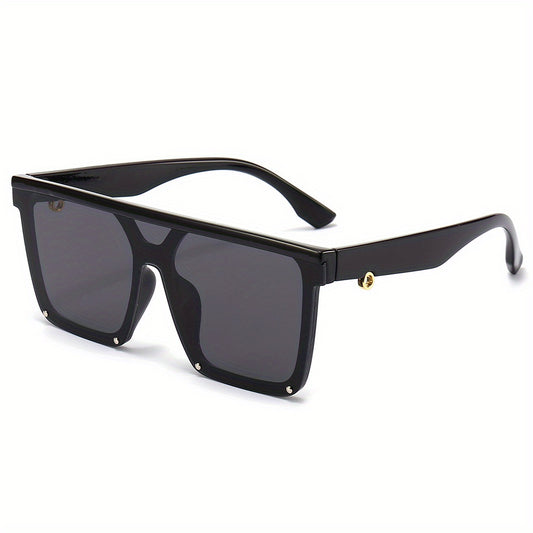 Y2K Multicolor Oversized Sunglasses Men's Rectangular Glasses