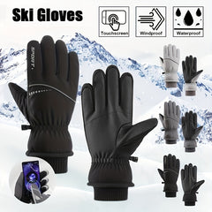 Winter Warm Skiing Gloves Windproof Waterproof Touch Screen Mittens