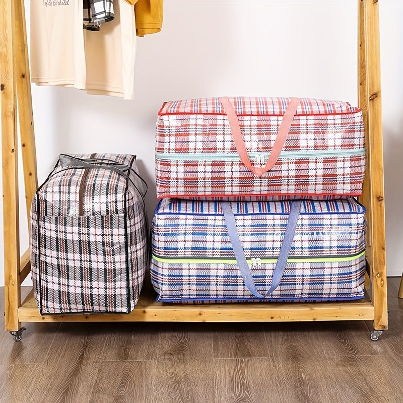 Large Moving Bag With Zippers & Carrying Handles Heavy Duty Storage Container