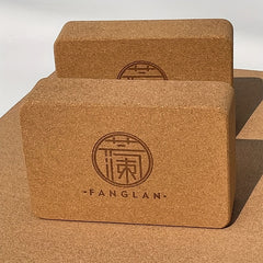 Cork Yoga Brick High Density Support for Yoga Pilates Stretching
