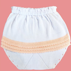 Baby Girls Casual Knit Ruffled Cotton Panties