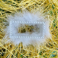 Feather Pearl Lashes Holder Acrylic Eyelash Case for Strip Packaging