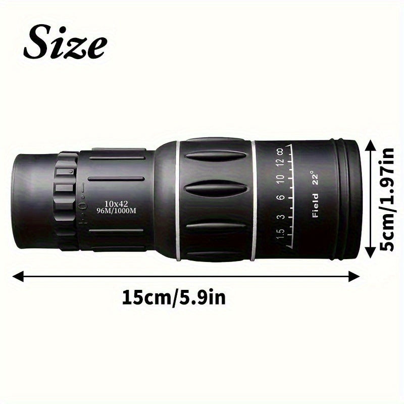 10X42 ABS Binoculars High Definition Wide Field of View Manual Focus