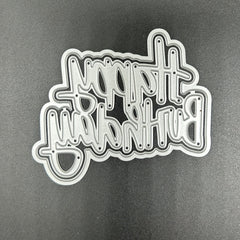 1pc Happy Birthday Metal Embossing Scrapbook Die