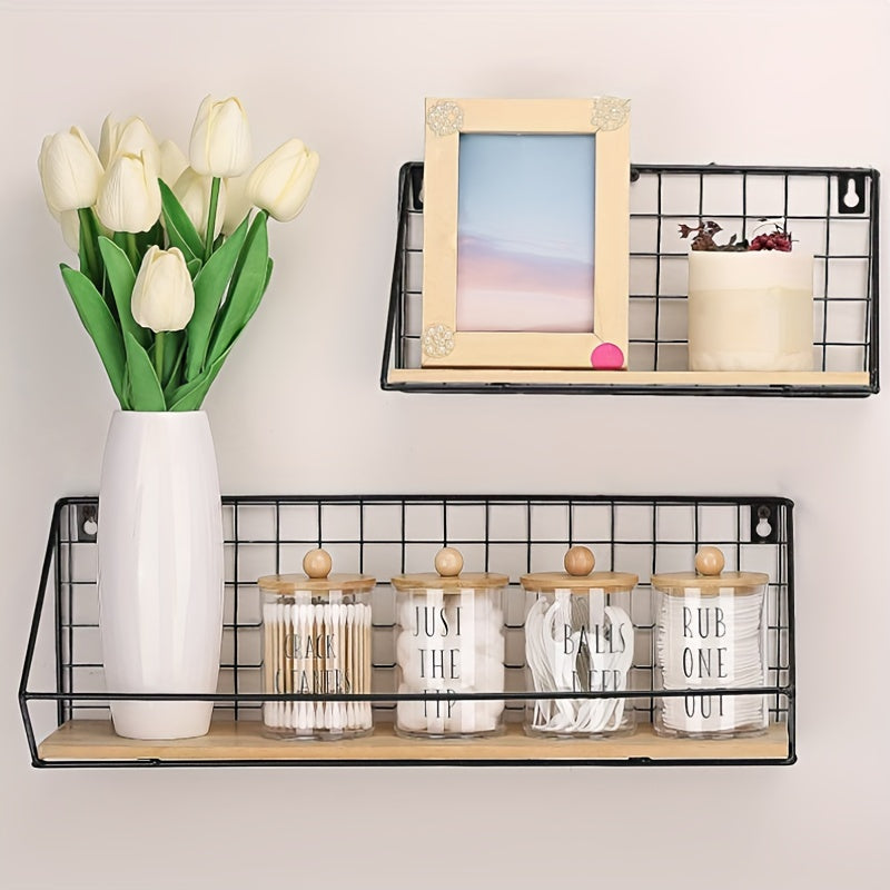 Bamboo Lid Cotton Swab Holder Bathroom Organizer 10 Oz Clear Apothecary Jars