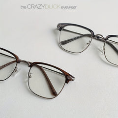 Men's Anti Light Magnesium Square Flat Glasses For Myopia 100 UV Protection