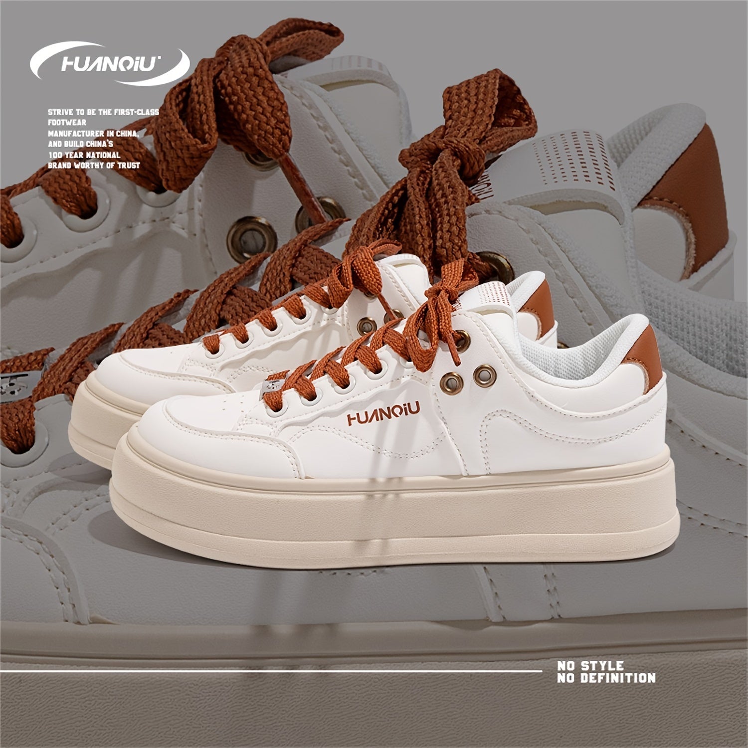 Women's Letter Pattern Thick Sole Skate Shoes