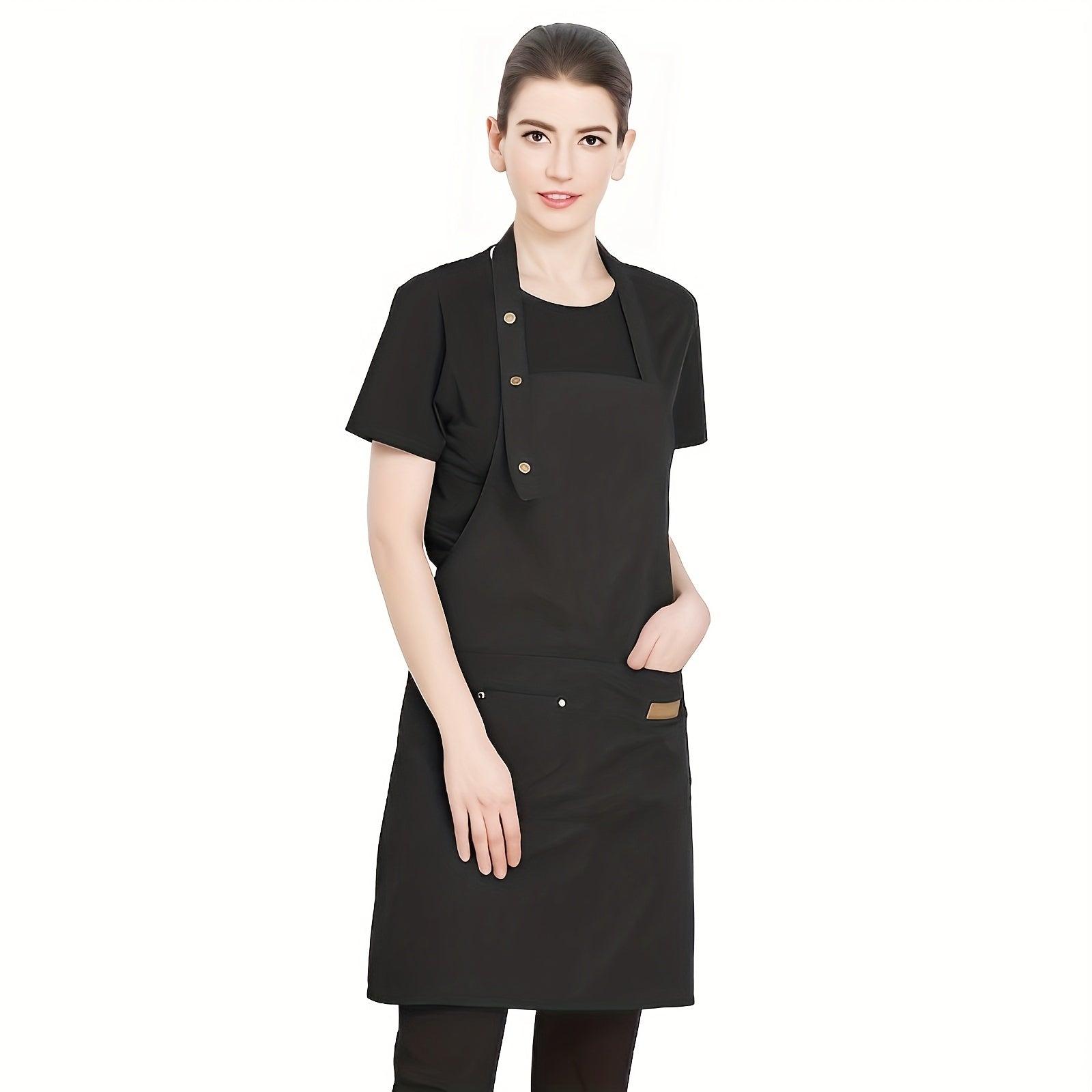 Hanging Neck Apron Tie Waist for Work Uniform